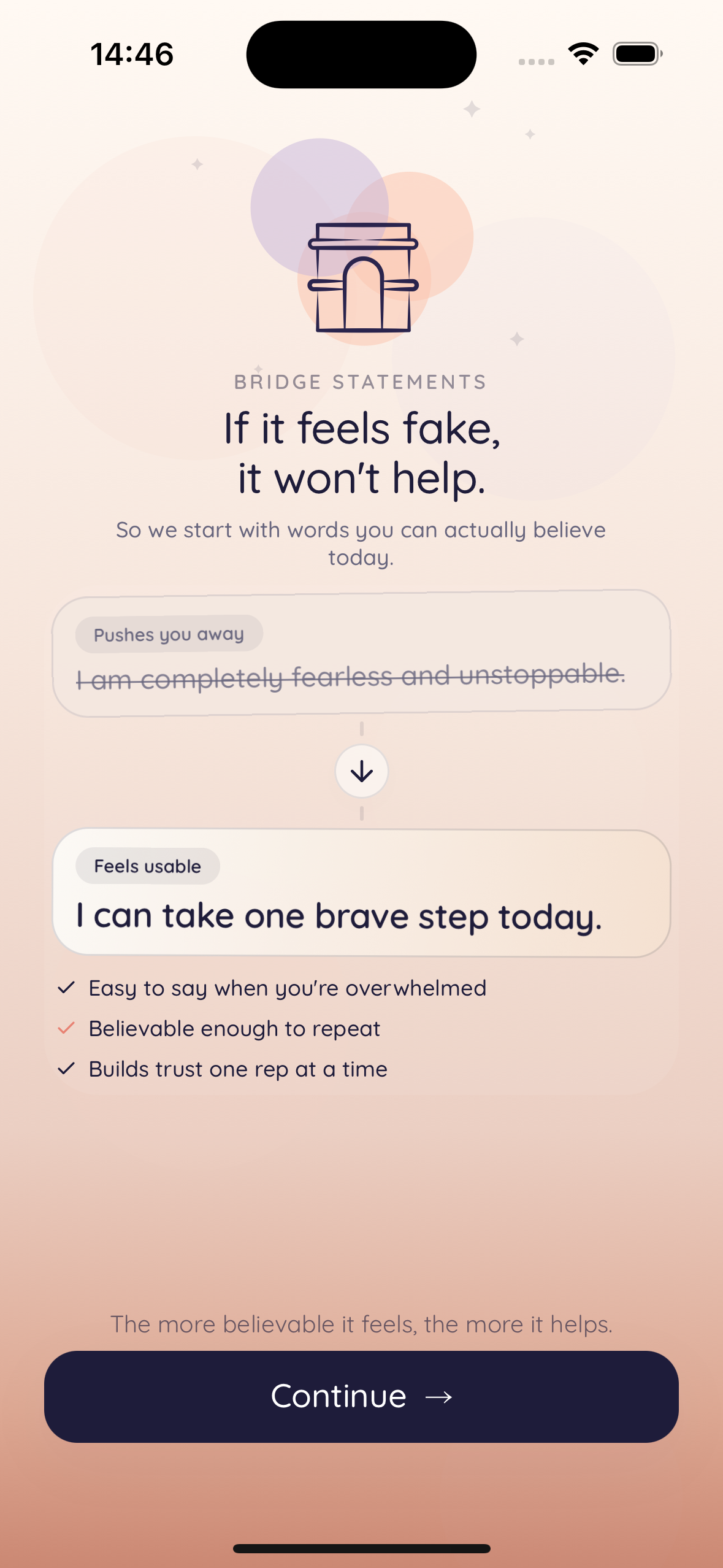 Si ça sonne faux, ça n'aide pas